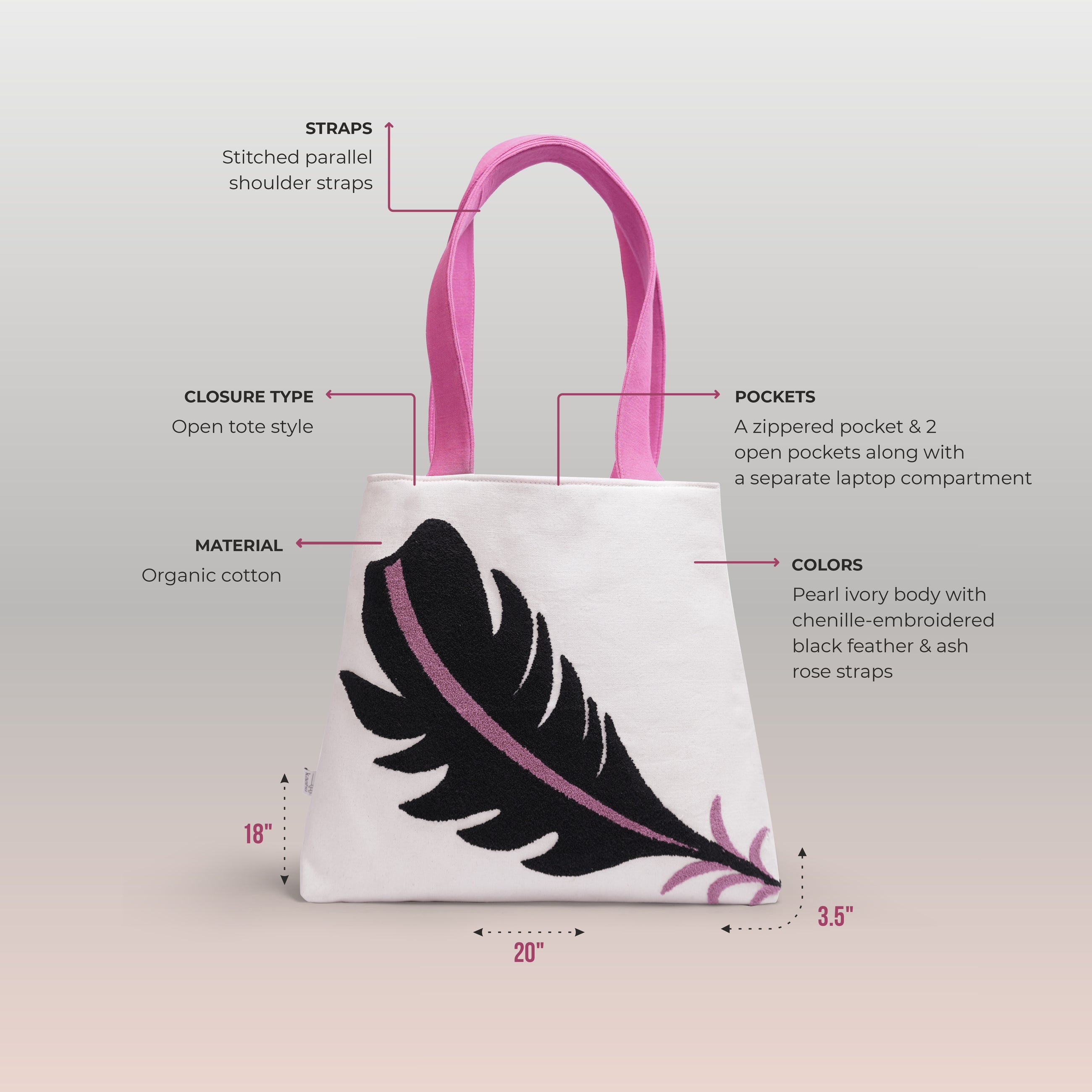 Seraph Feather Tote