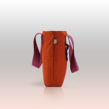 Sustainable Jute Orange Blush Flame Messenger Bag | Kaahu