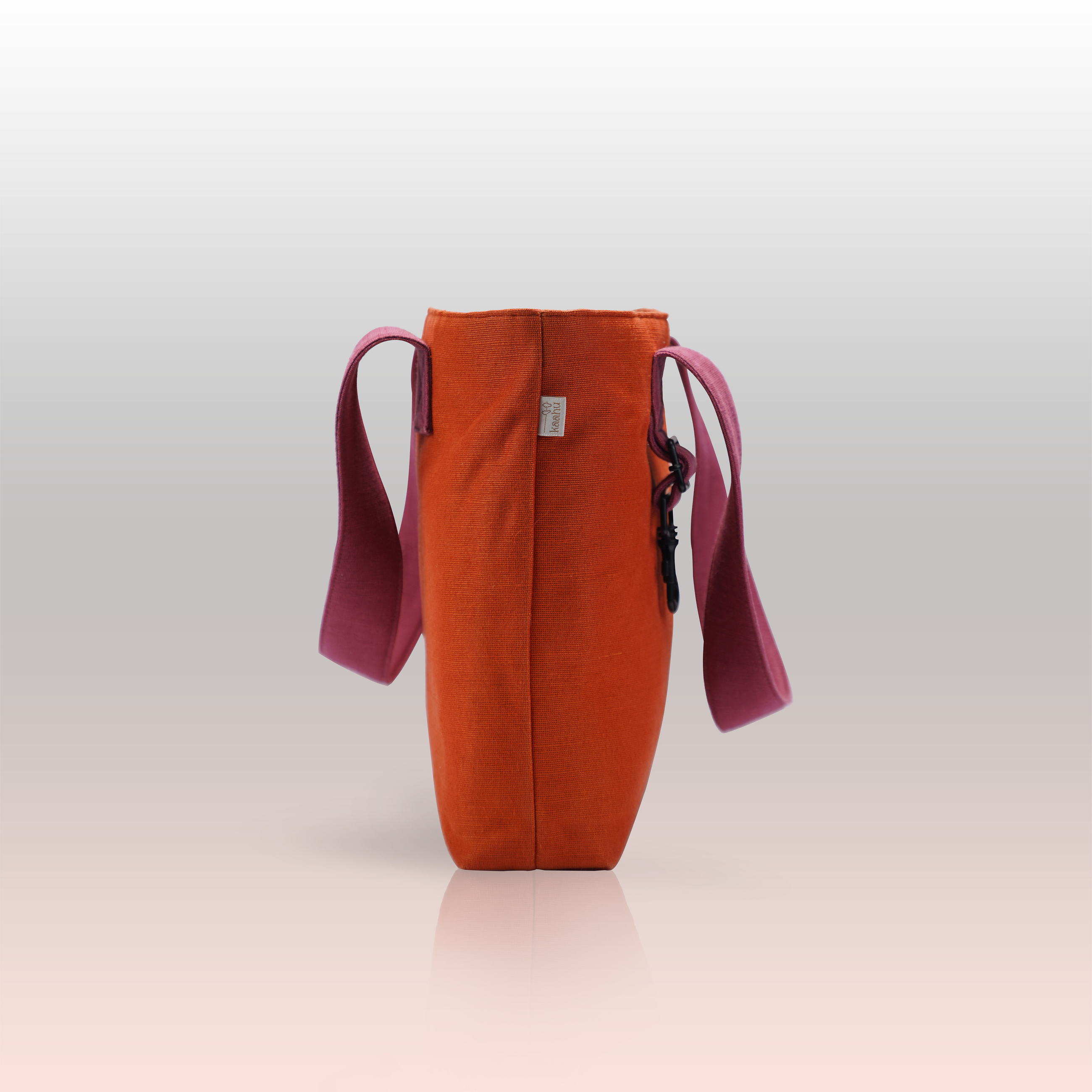 Sustainable Jute Orange Blush Flame Messenger Bag | Kaahu