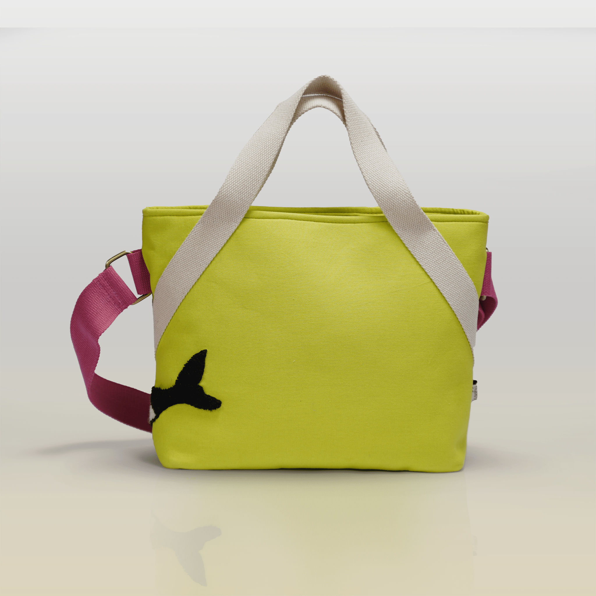 Chartreuse Wave Messenger Bag - Kaahu
PDP label: BACK