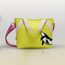 Chartreuse Wave Messenger Bag
