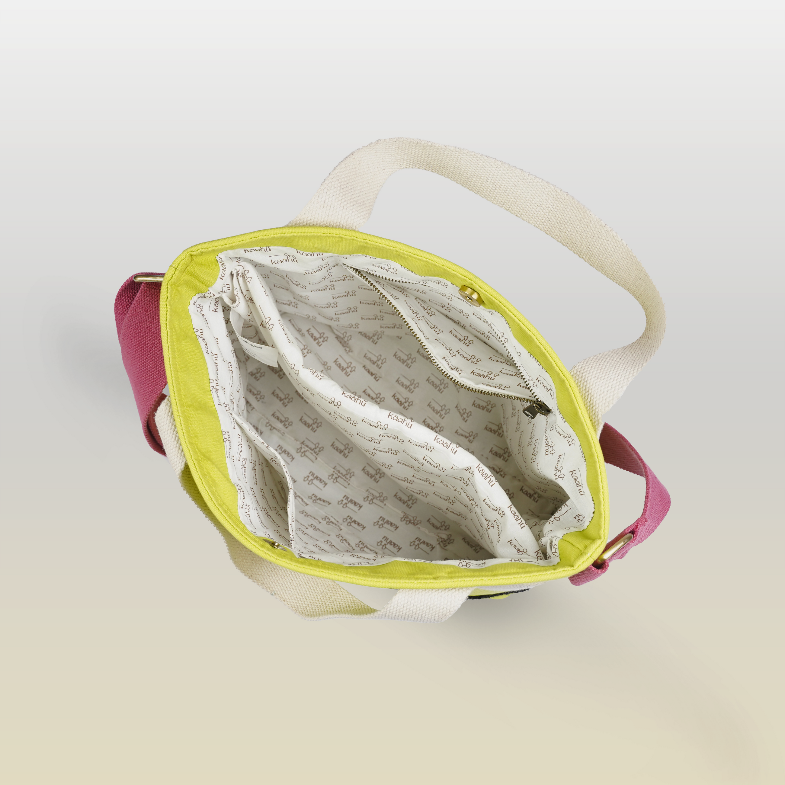 Chartreuse Wave Messenger Bag