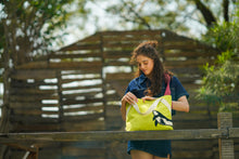 Chartreuse Wave Messenger Bag