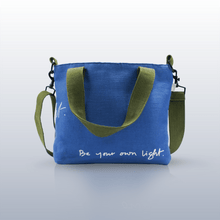 Guiding Glow Messenger Bag - Kaahu, organic cotton, sustainable bag
PDP label: BACK