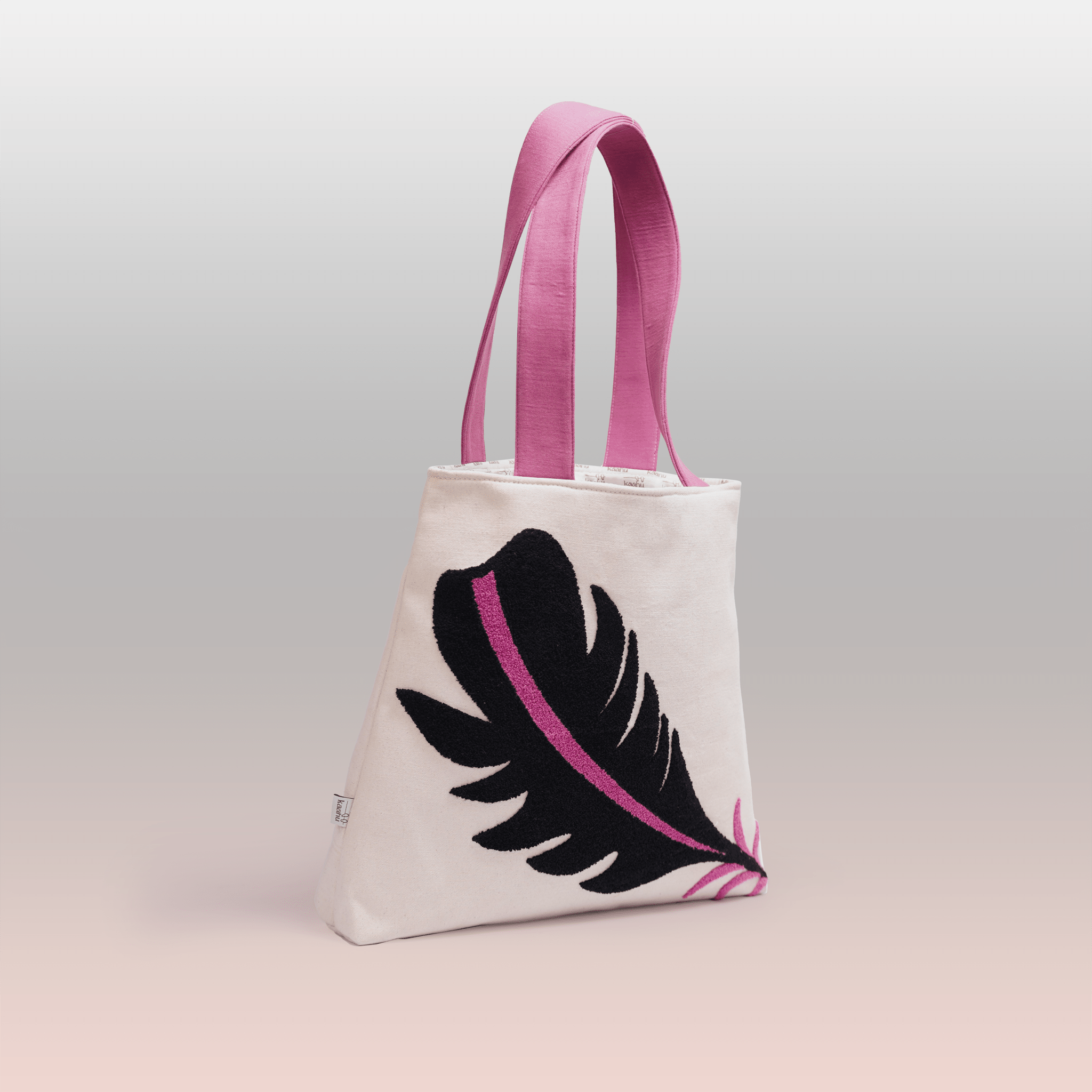 Seraph Feather Tote - Kaahu
PDP label: 3/4 VIEW